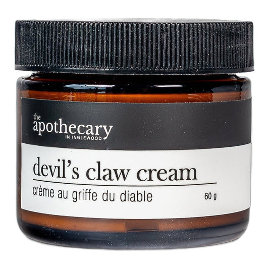 The Apothecary in Inglewood Devil’s Claw Cream with Arnica, Calendula, Yucca and Cayenne, Warming Herbal Massage Cream, 60g
