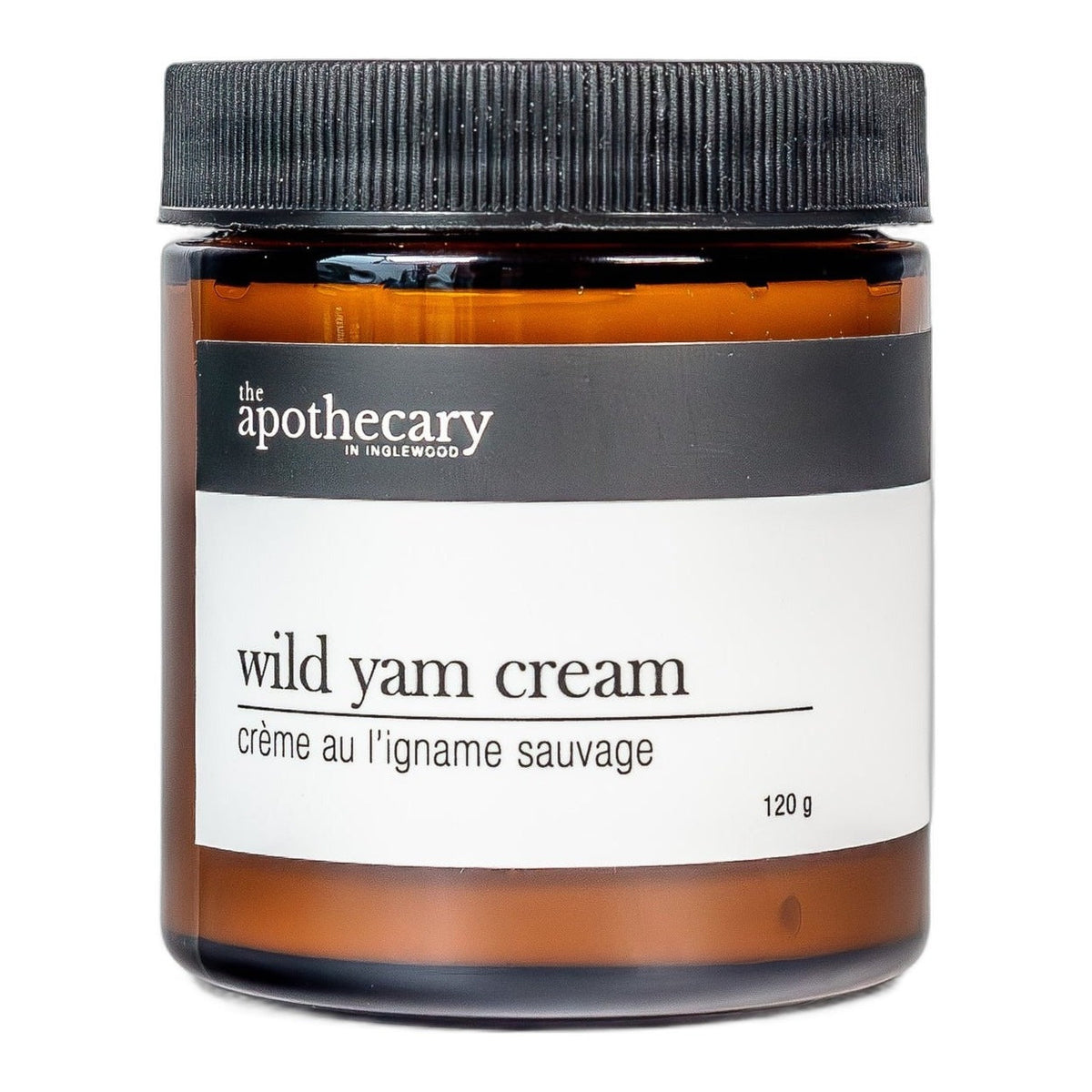 The Apothecary in Inglewood Wild Yam Cream with 13% Wild Yam Root, Chaste Tree Berry and Black Cohosh, Unscented Herbal Cream, 60g or 120g - 120g