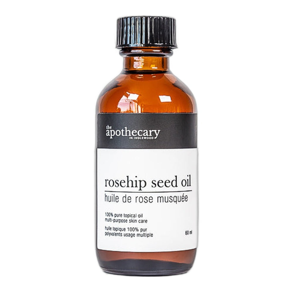 The Apothecary in Inglewood Rosehip Seed Oil, Pure Nourishing Face Oil Rich in Omega-6, for Face, Neck and Eye Area, 60ml