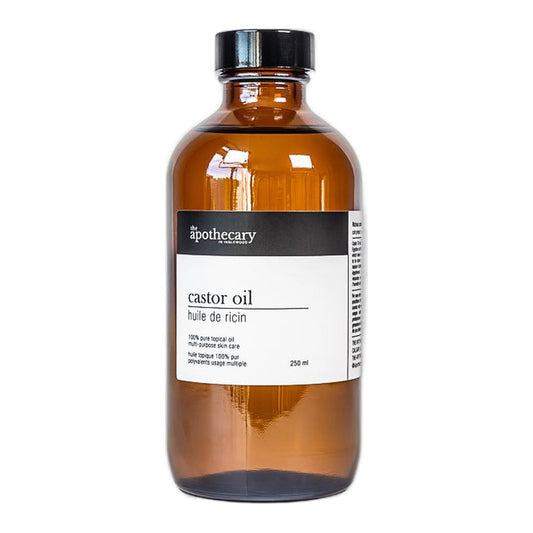 The Apothecary in Inglewood Castor Oil, Pure Thick Moisturizing Oil for Dry Skin, Hair and Scalp, 250ml