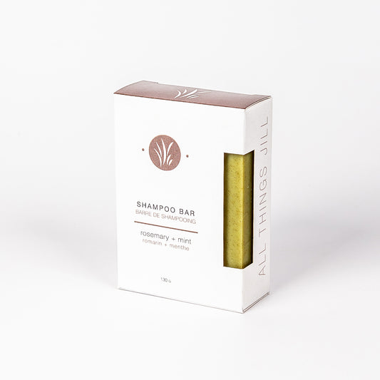 All Things Jill Rosemary + Mint Shampoo Bar - 130g