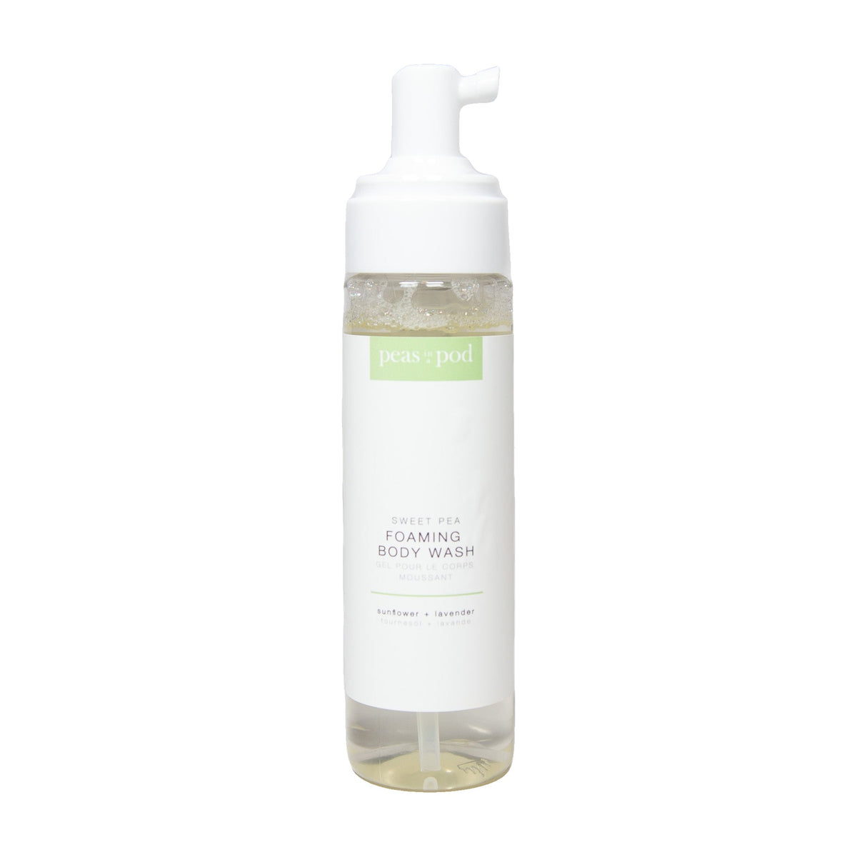 Peas In A Pod Sweet Pea Foaming Baby Body Wash and Shampoo, Plant Oil Soap with Lavender, 210ml