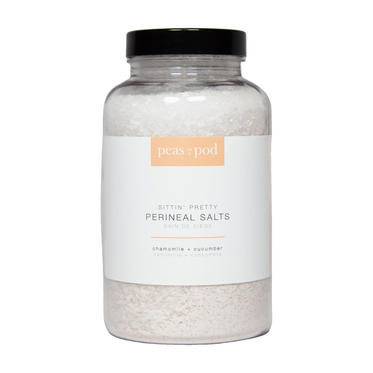 Peas In A Pod Sittin' Pretty Perineal Salts, Postpartum Epsom Salt Soak with Lavender and Peppermint, 625g