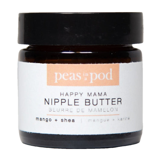 Peas In A Pod Happy Mumma Nipple Butter, Breastfeeding Balm with Cocoa, Shea and Mango Butters, 25g
