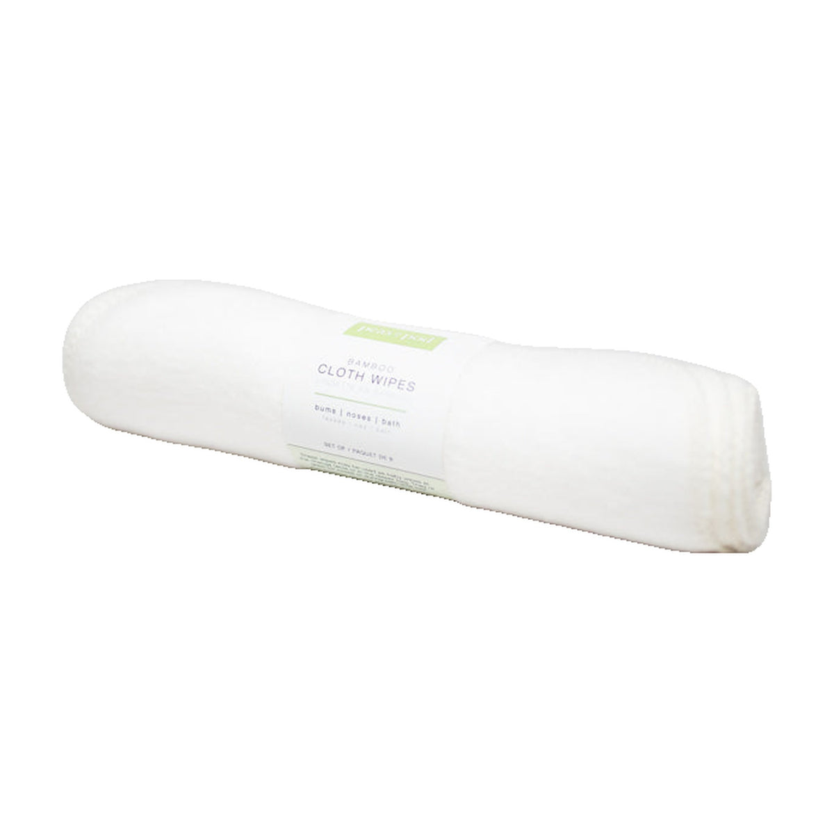 Peas In A Pod Reusable Bamboo Cloth Baby Wipes, Bamboo and Cotton, 2 Packs of 6 (12 Wipes)