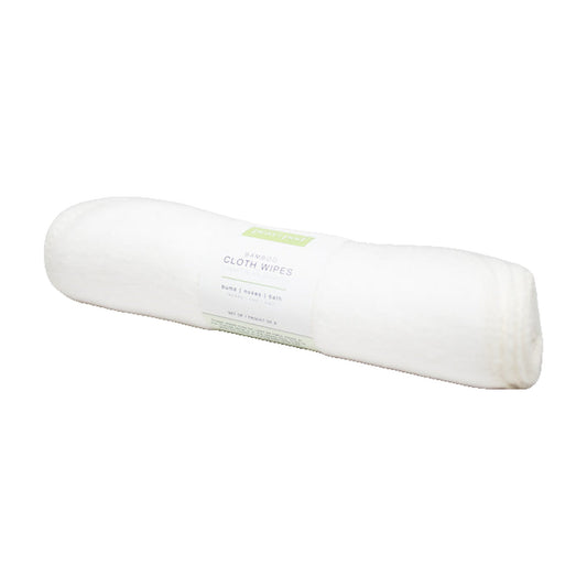 Peas In A Pod Reusable Bamboo Cloth Baby Wipes, Bamboo and Cotton, 2 Packs of 6 (12 Wipes)
