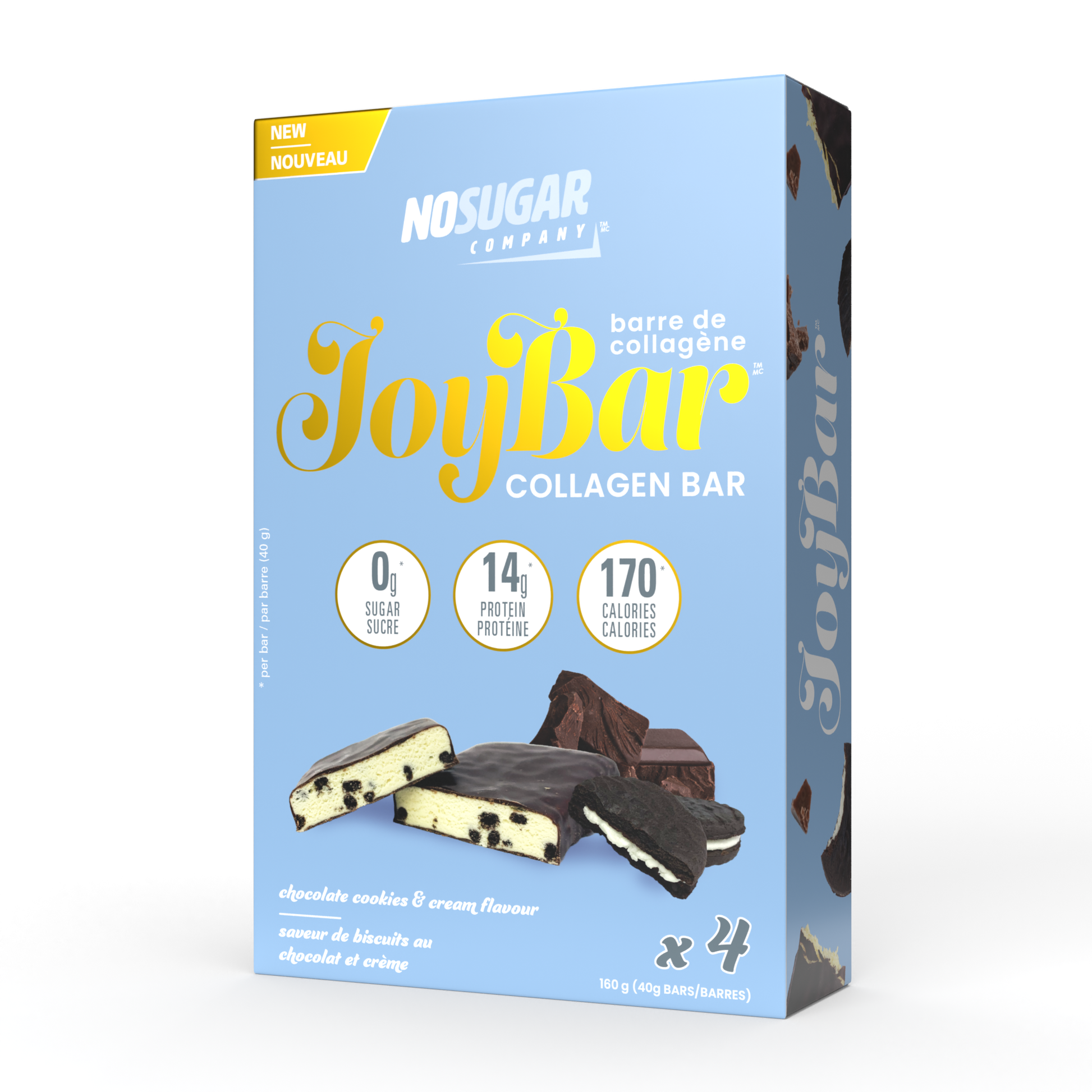 Cookies and Cream | No Sugar Company Joybar Cookies and Cream