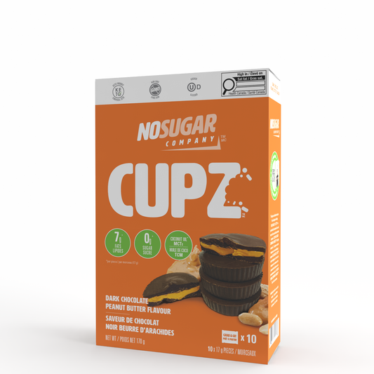 Dark Chocolate Peanut Butter 10-Pack | No Sugar Company Cupz Dark Chocolate Peanut Butter