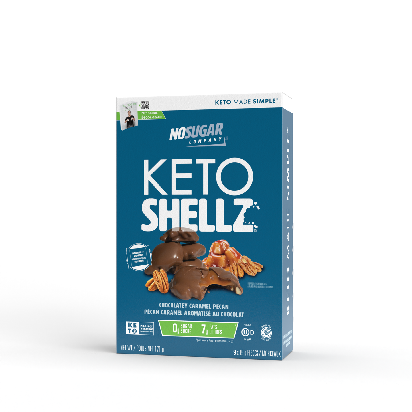 Caramel Pecan 171g Bag | No Sugar Company Shellz Caramel Pecan