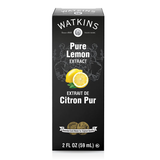 Watkins Pure Lemon, Orange, Almond and Peppermint Extracts, Case of 6 or 12 x 59ml - Pure Lemon, 12 x 59ml