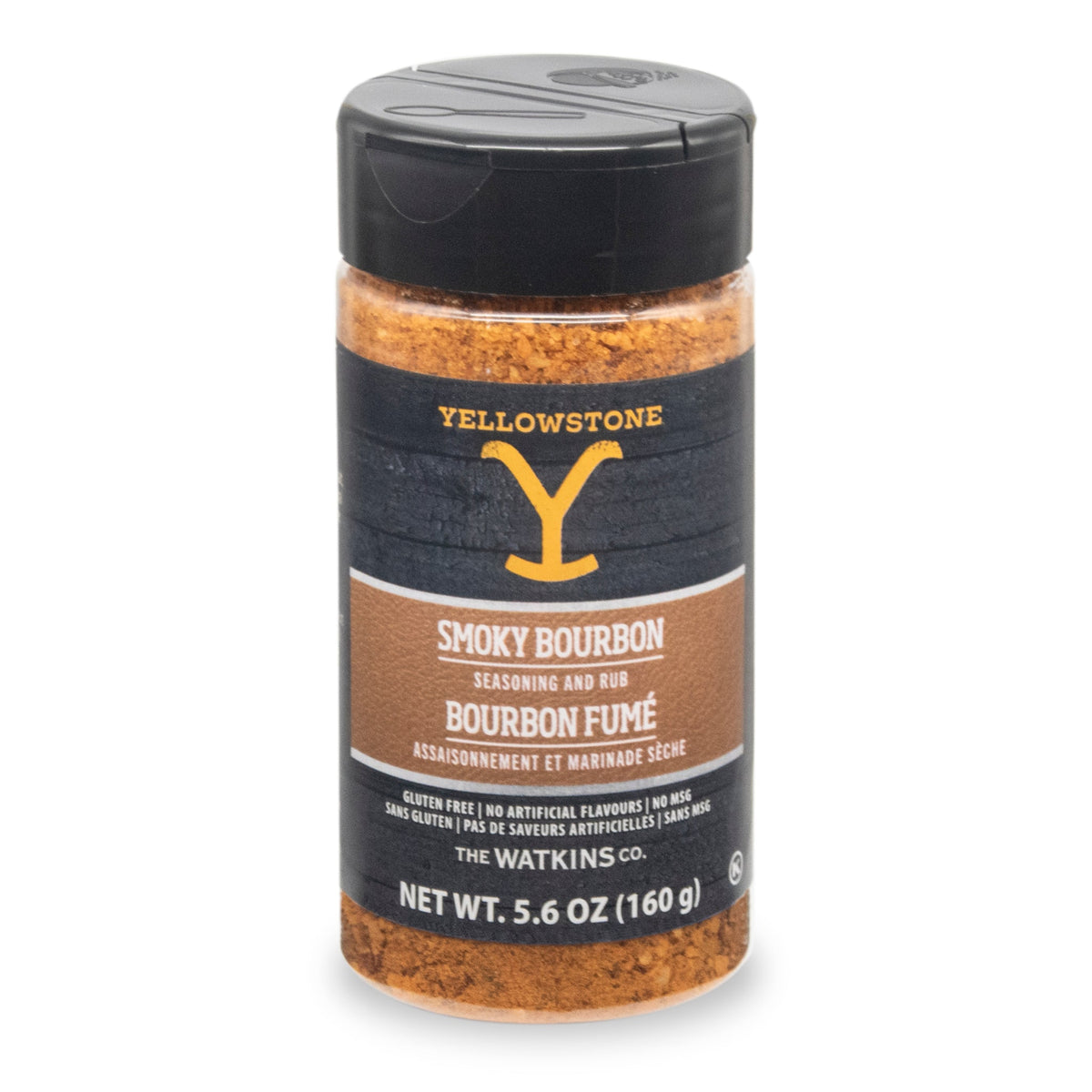 Watkins Yellowstone Seasonings, Case of 6 - Smoky Bourbon, 6 x 160g