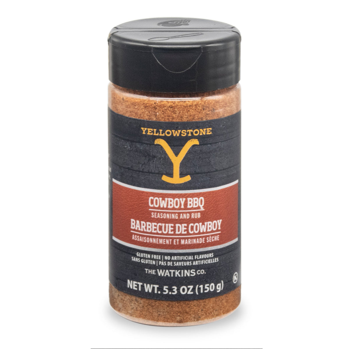 Watkins Yellowstone Seasonings, Case of 6 - Cowboy BBQ, 6 x 150g