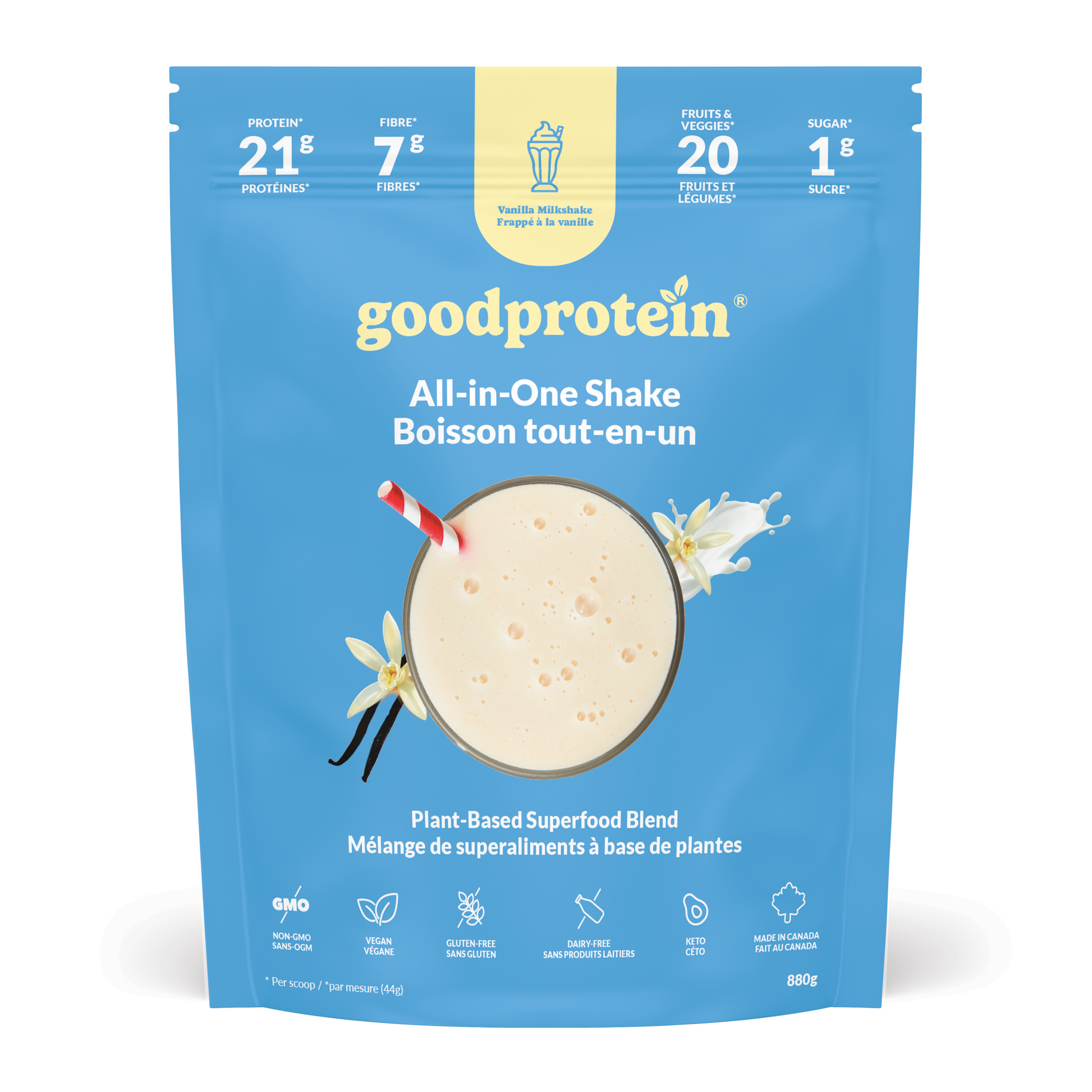 Good Protein All-in-One Vanilla Milkshake 880g