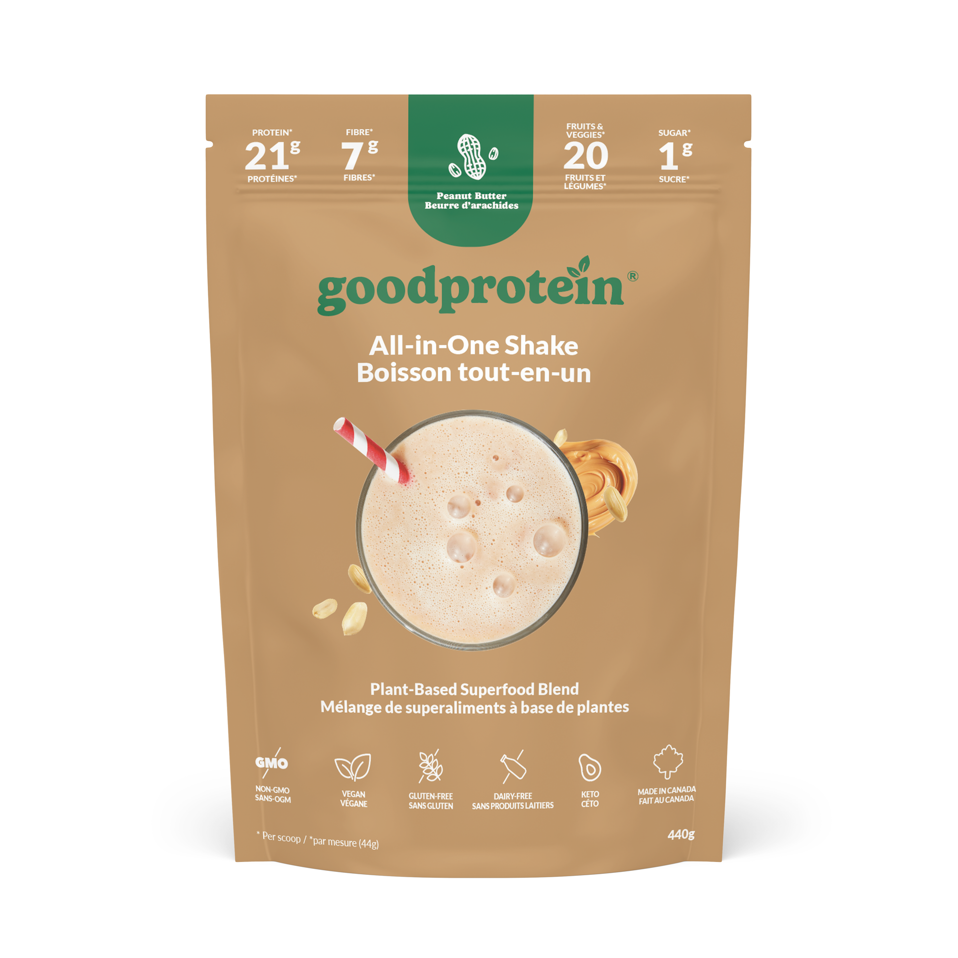 Good Protein All-in-One Peanut Butter 440g