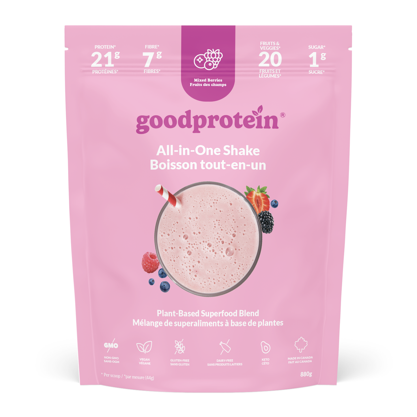 Good Protein All-in-One Mixed Berries 880g