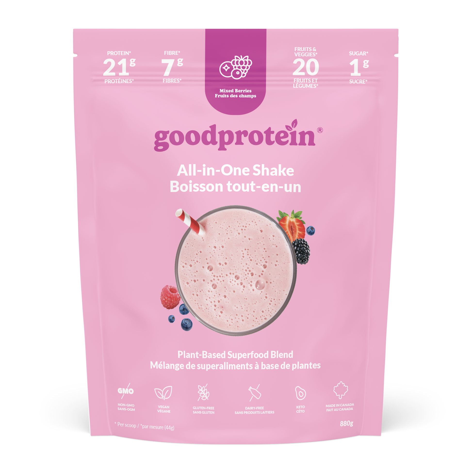 Good Protein All-in-One Mixed Berries 880g