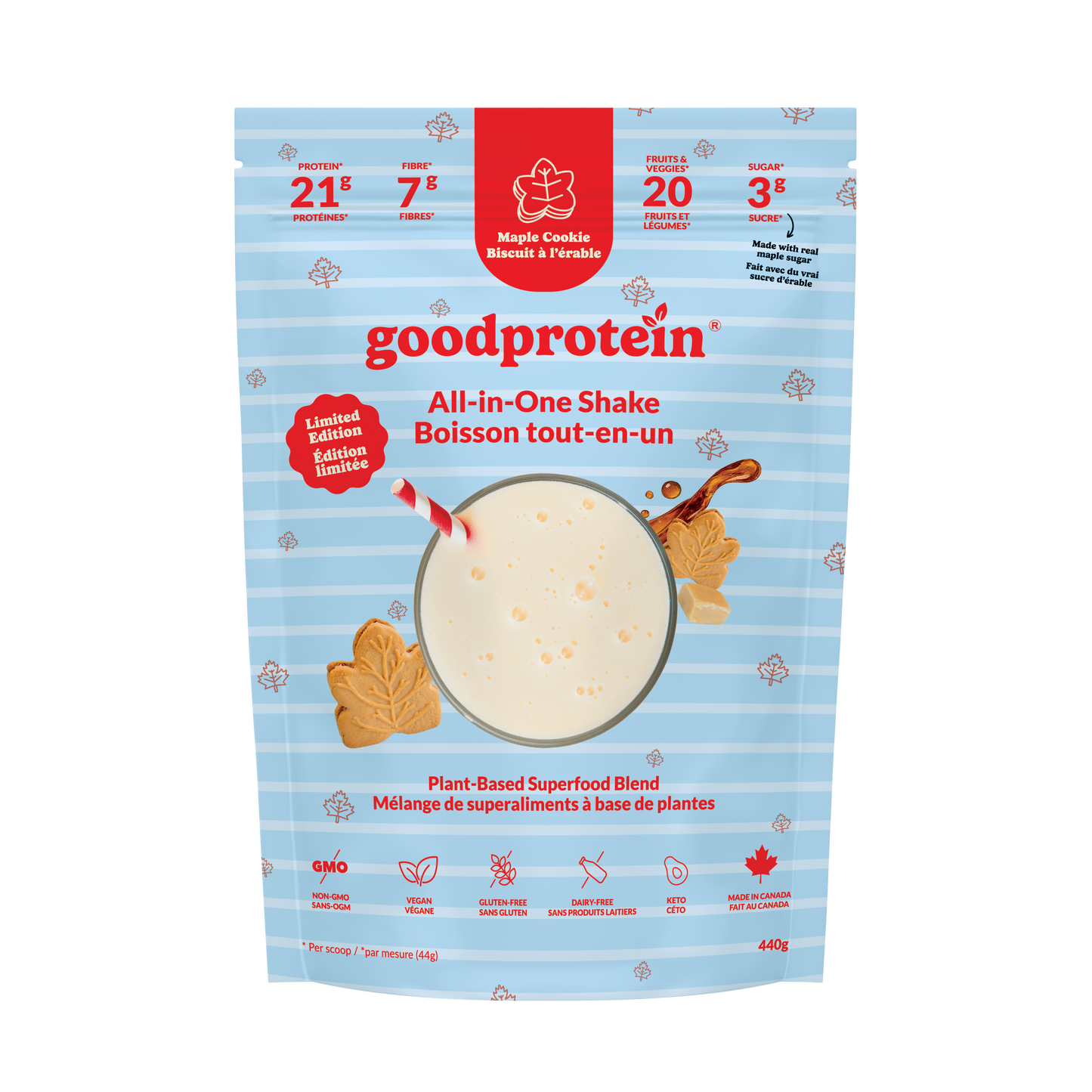 Good Protein All-in-One Maple Cookie 440g
