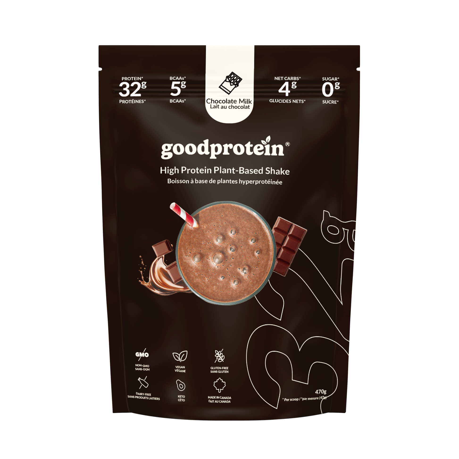 Good Protein High Protein Shake Chocolate Milk 470g