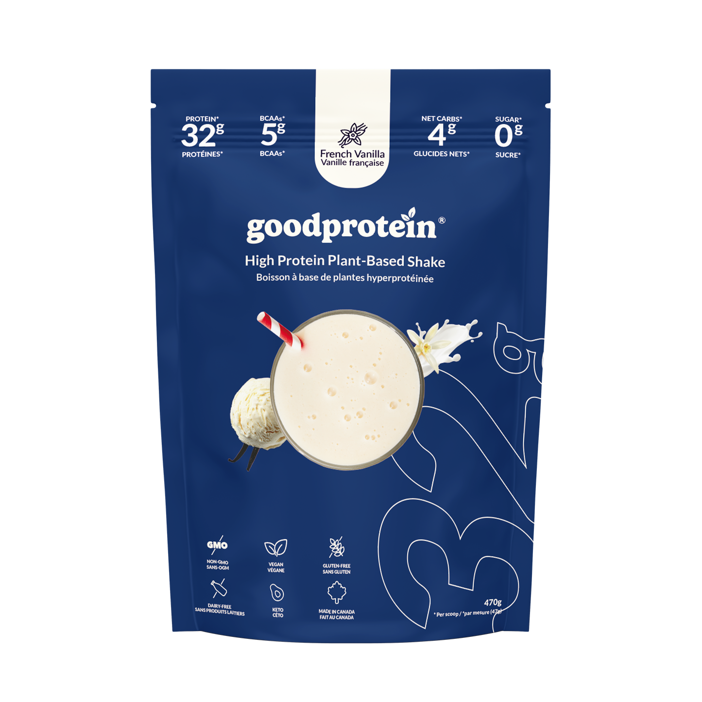 Good Protein High Protein Shake French Vanilla 470g