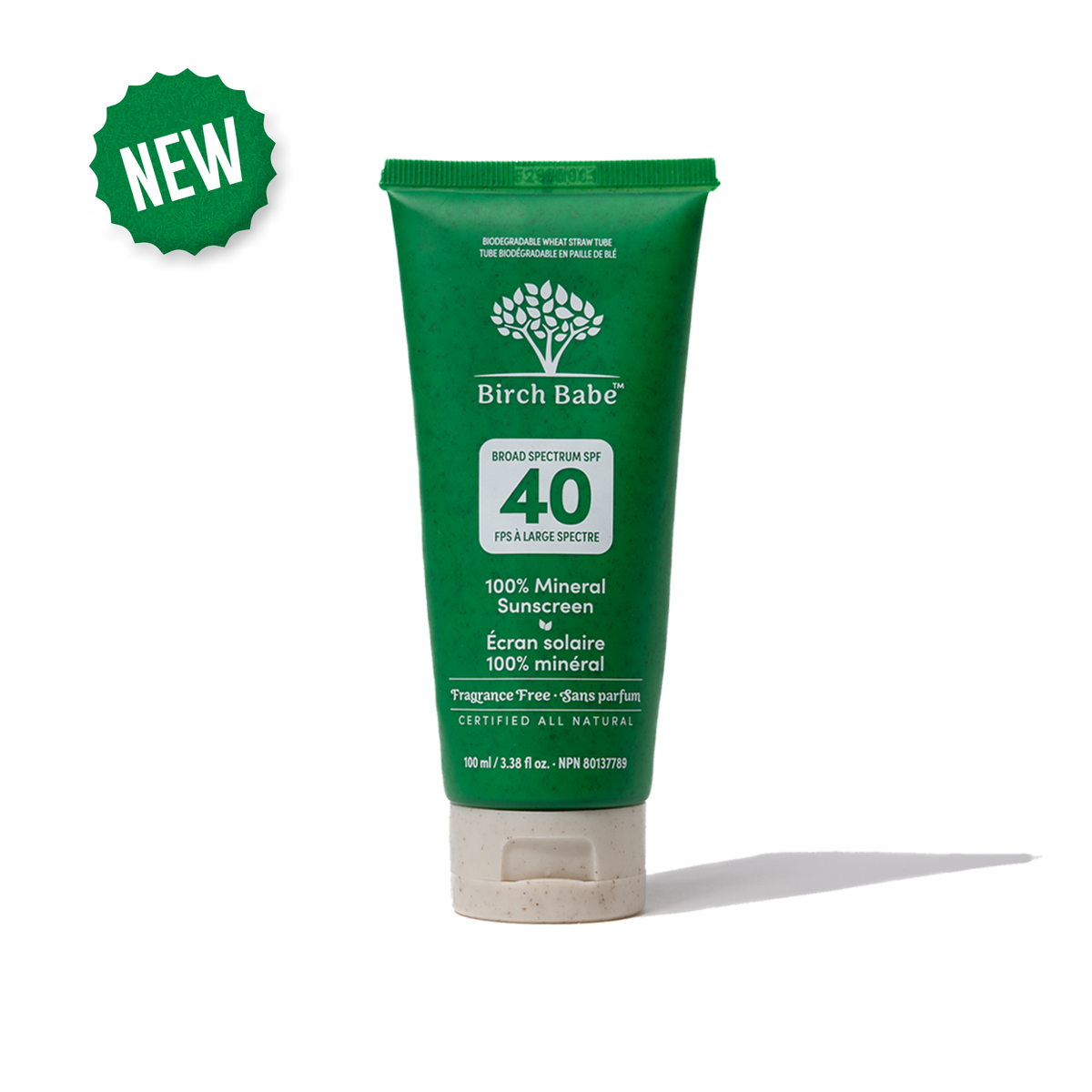 Birch Babe 100% Mineral Sunscreen SPF 40+ - Fragrance Free