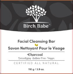 Birch Babe Facial Cleansing Bar - Charcoal