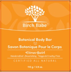 Birch Babe Body Bar - Citrus Swirl