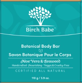 Birch Babe Body Bar - Aloe Vera & Seaweed