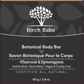 Birch Babe Body Bar - Charcoal & Lemongrass