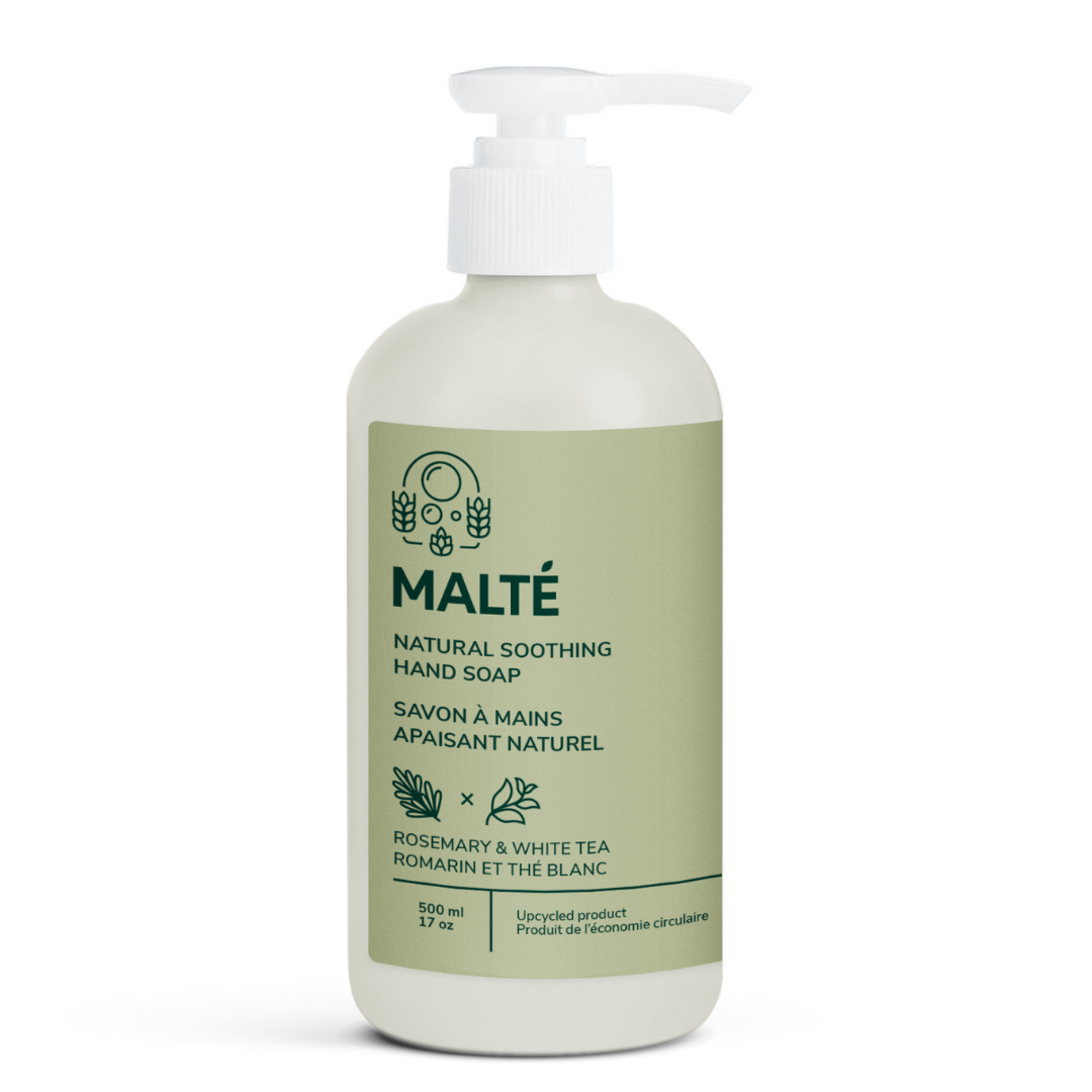 Malté Natural Hand Soap, Rosemary & White Tea, 500ml