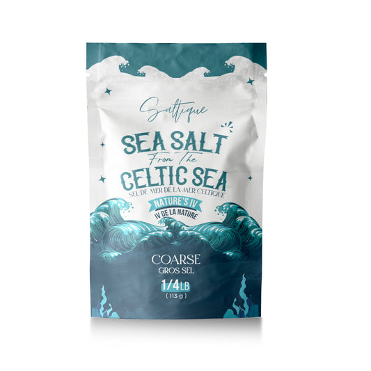 Saltique French Celtic Sea Salt, Hand-Harvested Unrefined Grey Sea Salt, Coarse or Fine, 113g to 2.27kg - Coarse / 113g