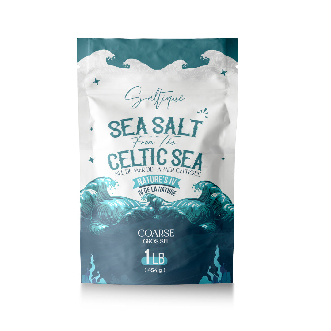 Saltique French Celtic Sea Salt, Hand-Harvested Unrefined Grey Sea Salt, Coarse or Fine, 113g to 2.27kg - Coarse / 454g