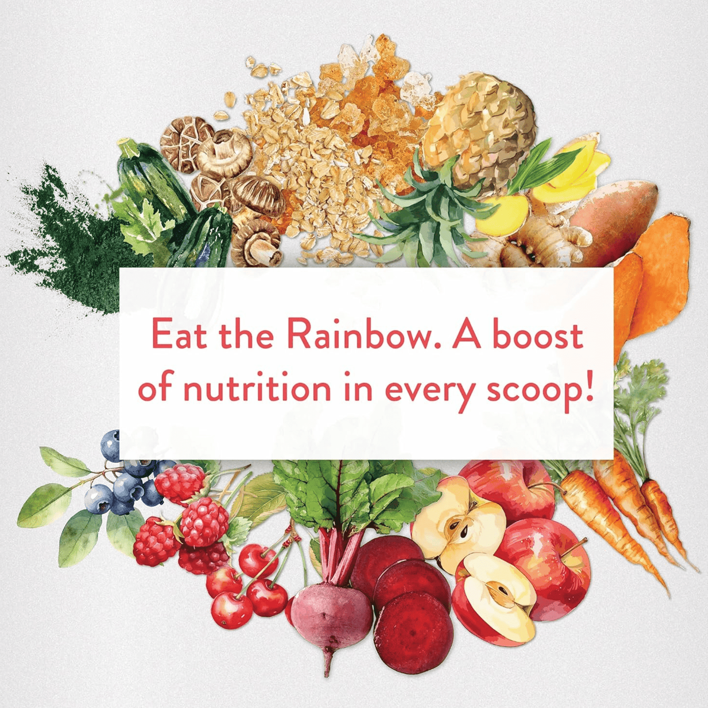 Summer Berry Pomegranate 21 Servings (229g-273g) | Genuine Health High Fibre Gut Superfoods+ Powder