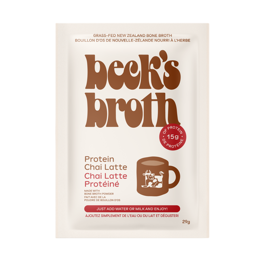Beck's Broth Protein Chai Latte - 5-Pack Box