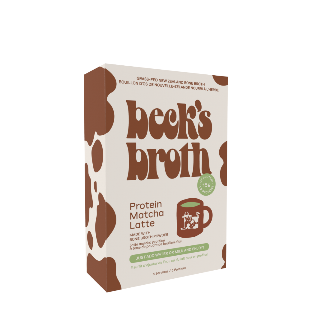 Beck's Broth Protein Matcha Latte - 5-Pack Box