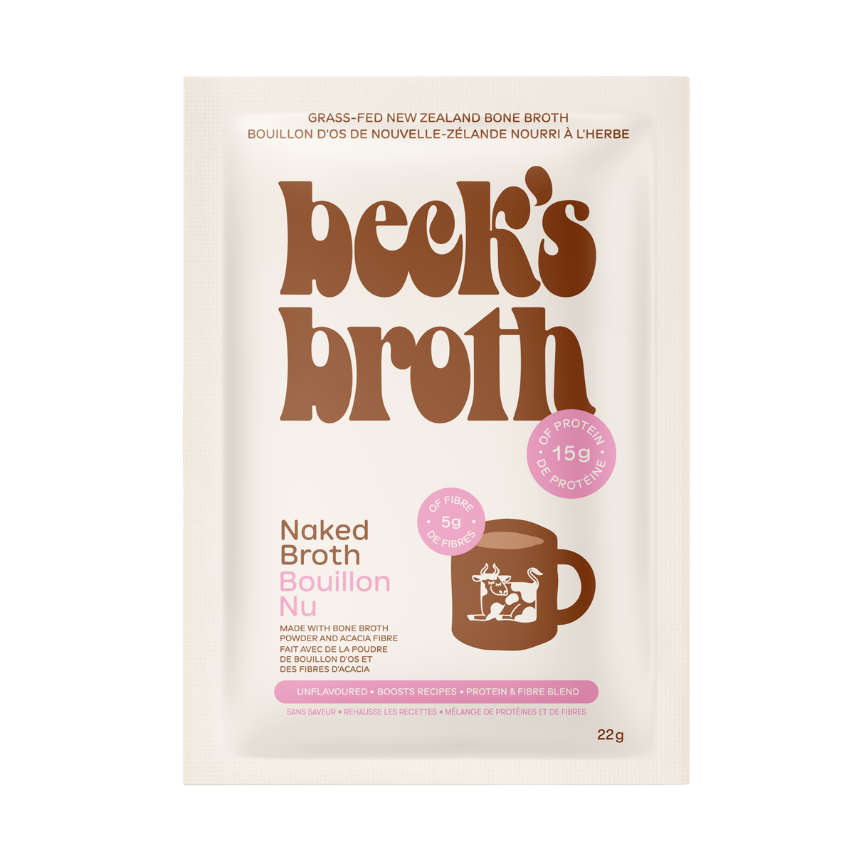 Beck's Broth Naked Broth - Case of 12 Sachets