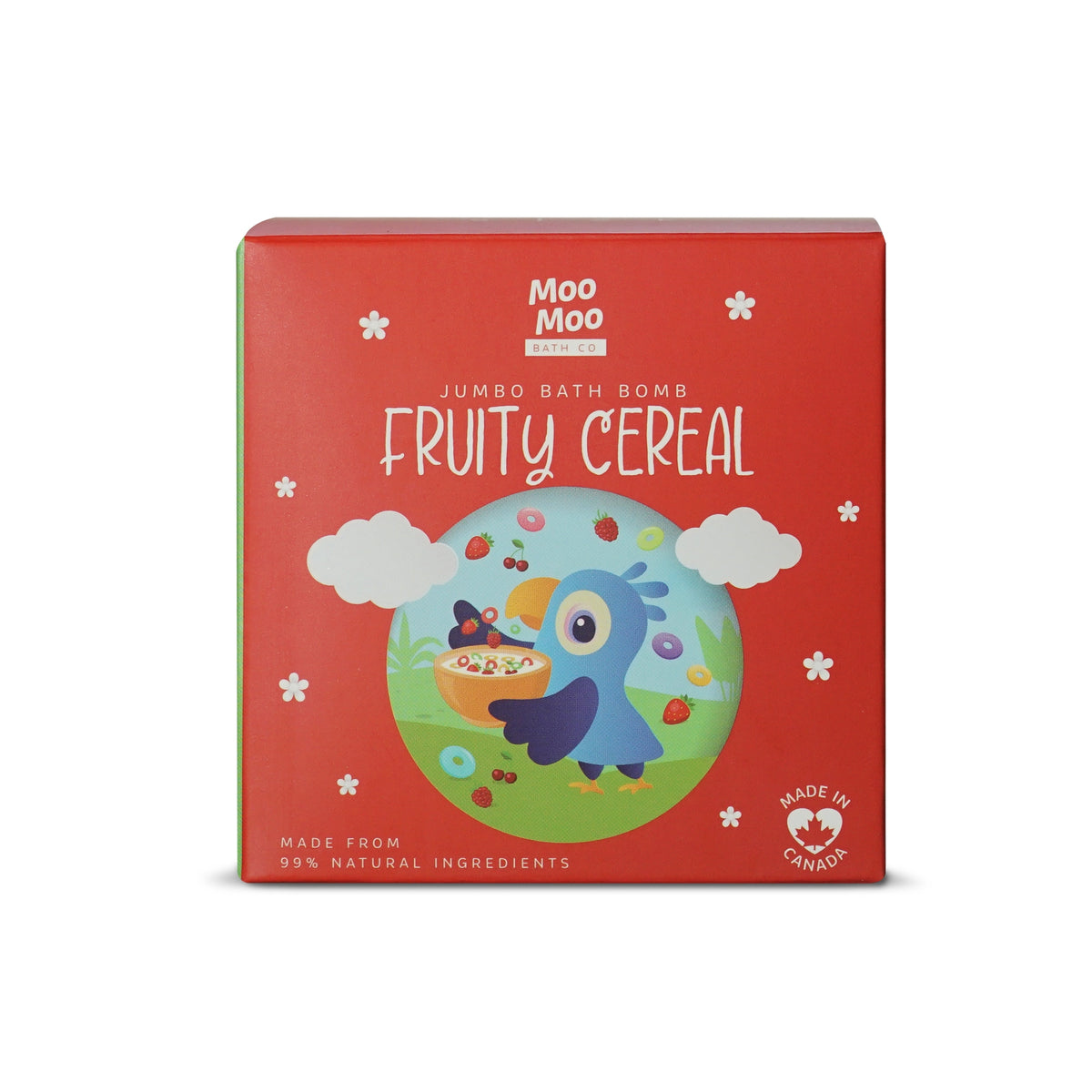 Moo Moo Bath Co Kids Bath Bombs, Jumbo 250g or Holiday Trio 3 x 80g - Fruity Cereal / Jumbo (250g)
