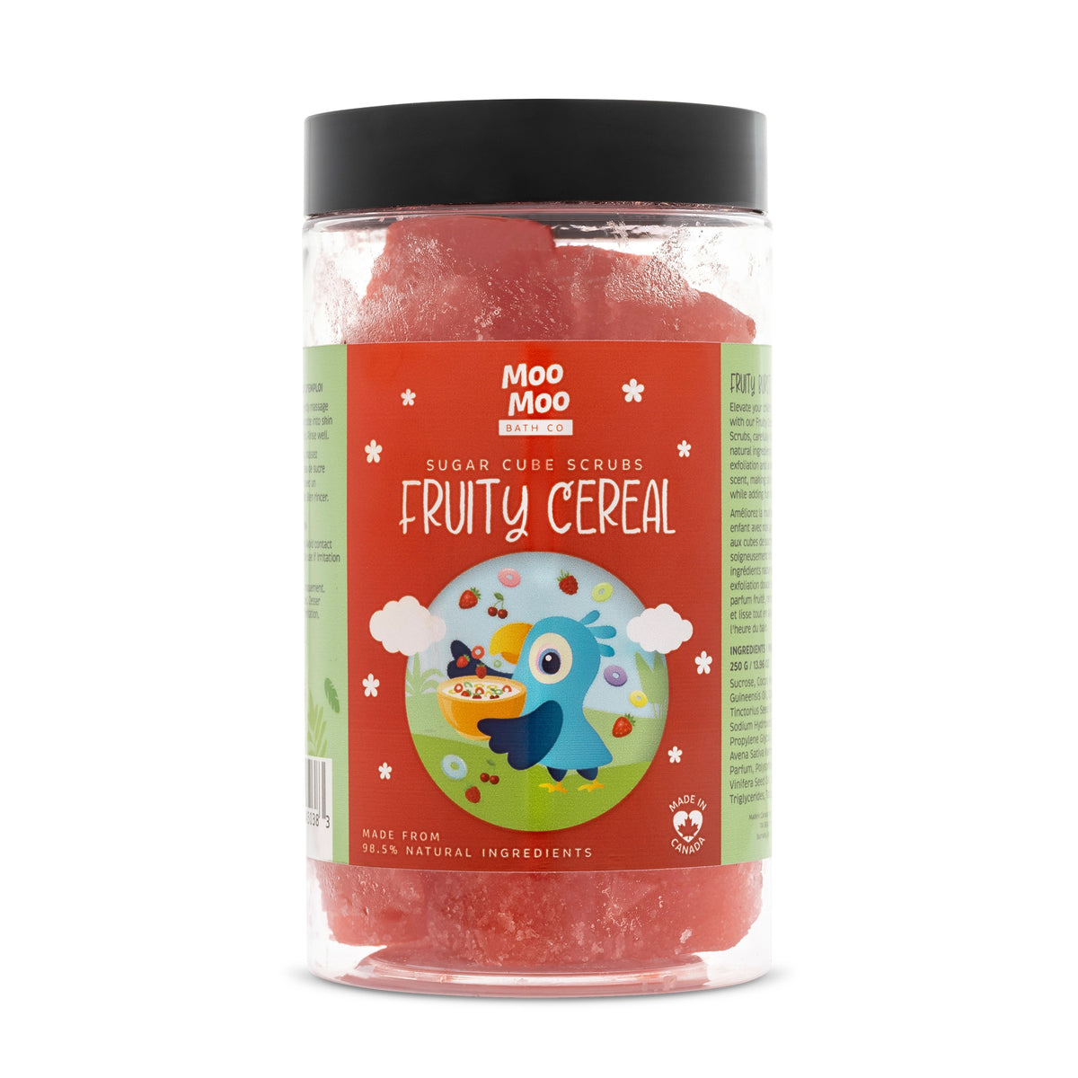 Moo Moo Bath Co Exfoliating Sugar Cube Scrubs, 6 Scents, 250g - Fruity Cereal