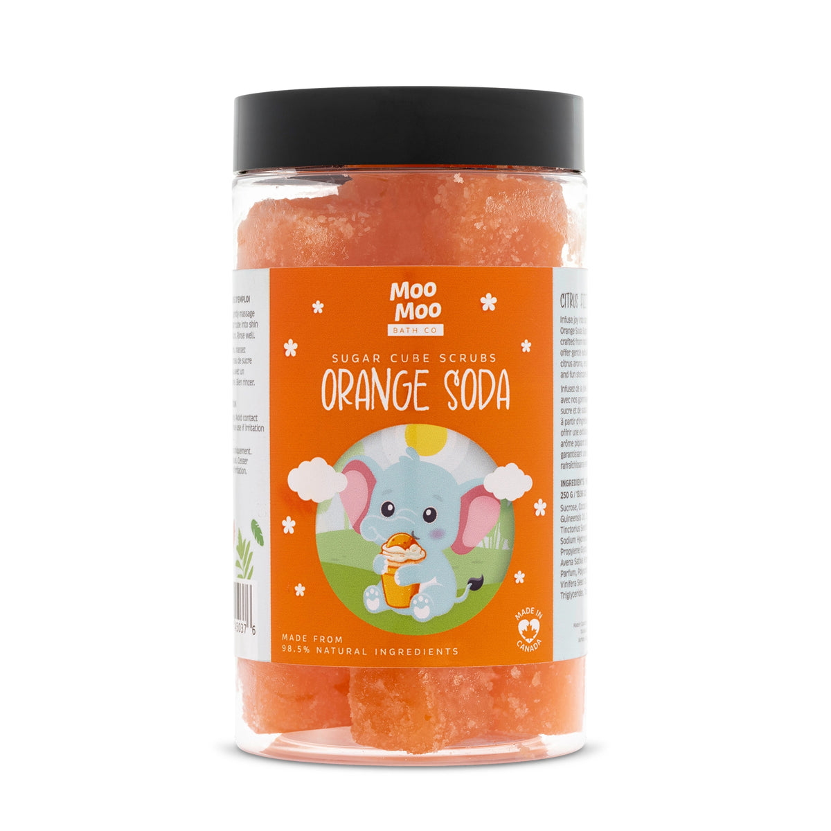Moo Moo Bath Co Exfoliating Sugar Cube Scrubs, 6 Scents, 250g - Orange Soda