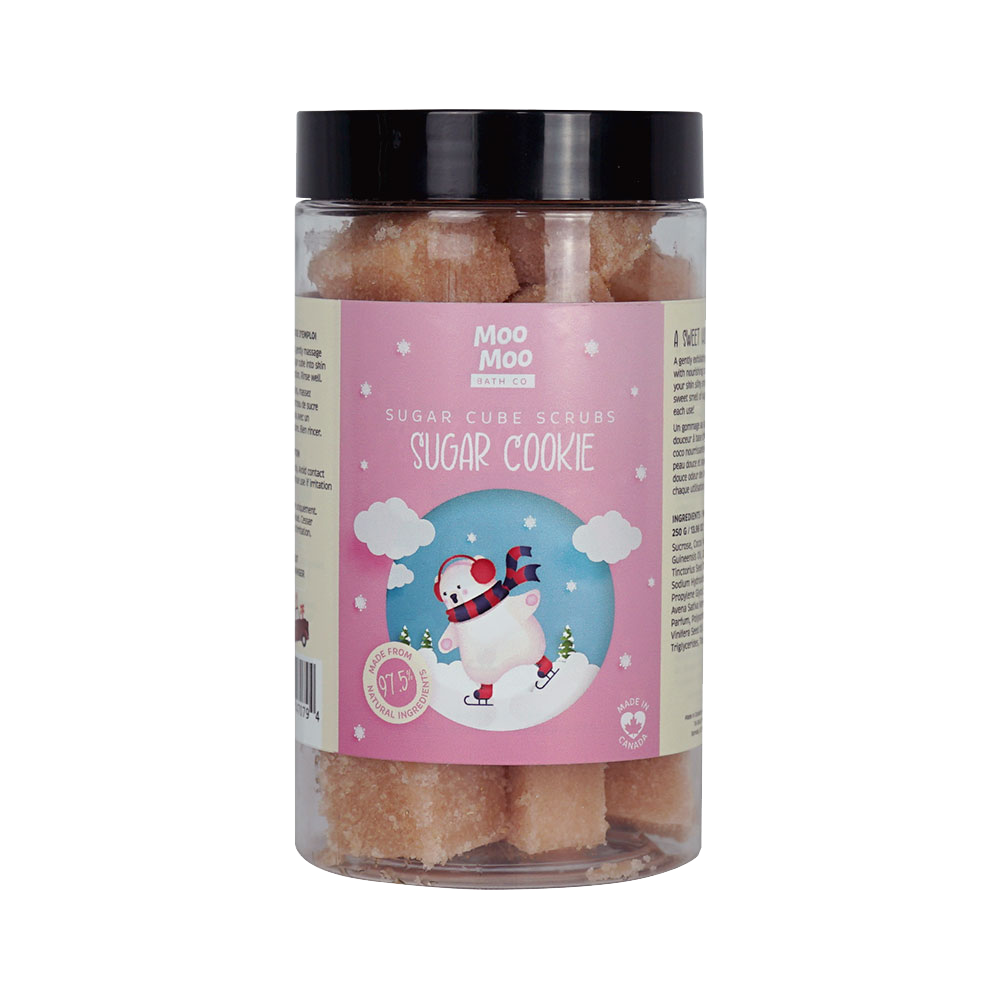 Moo Moo Bath Co Exfoliating Sugar Cube Scrubs, 6 Scents, 250g - Sugar Cookie