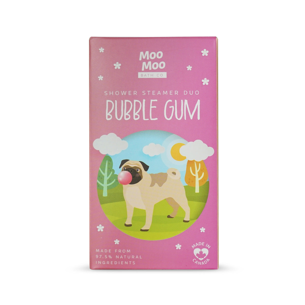 Moo Moo Bath Co Shower Steamers, 7 Scents, 60g-120g - Bubble Gum / Duo (2 x 60g)