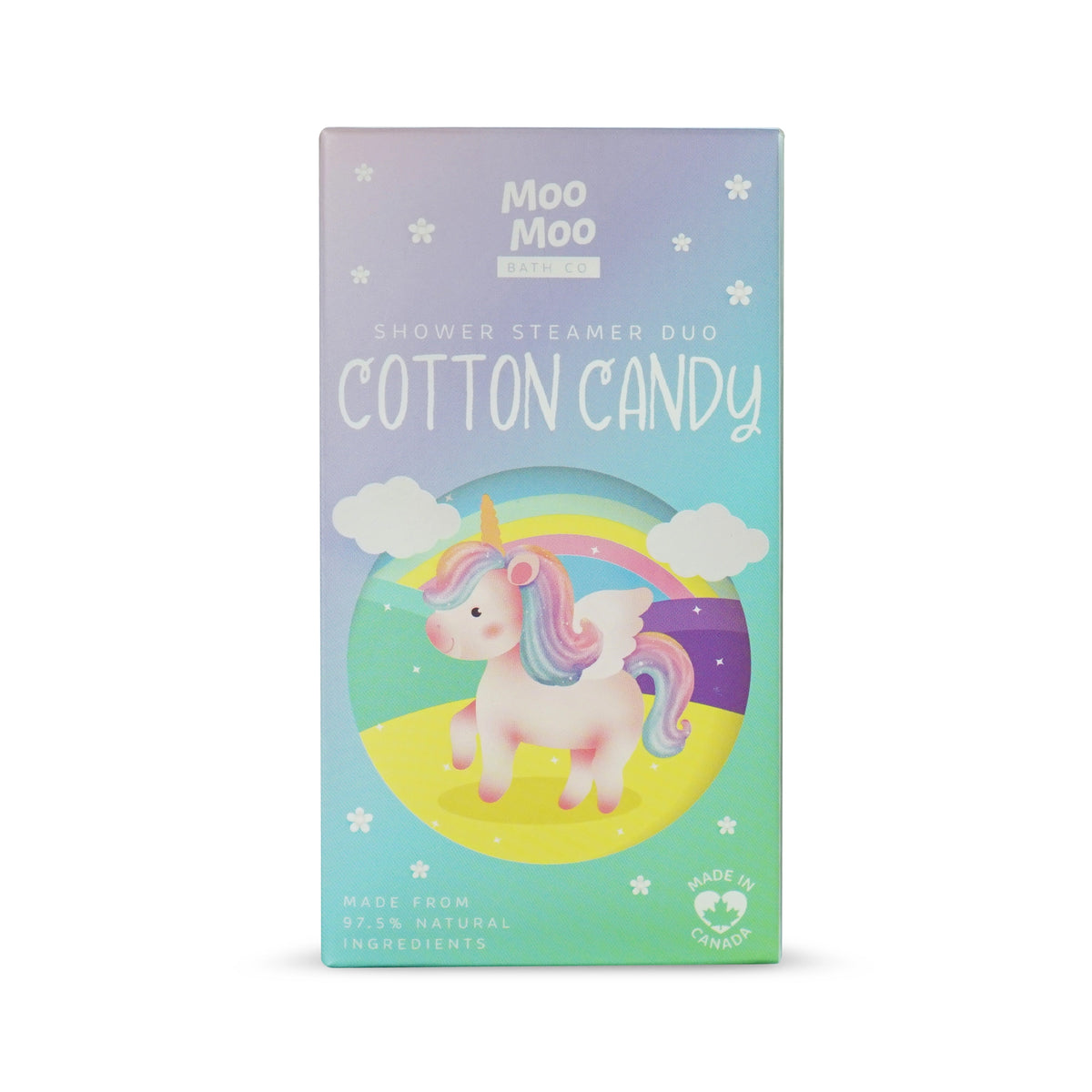 Moo Moo Bath Co Shower Steamers, 7 Scents, 60g-120g - Cotton Candy / Duo (2 x 60g)