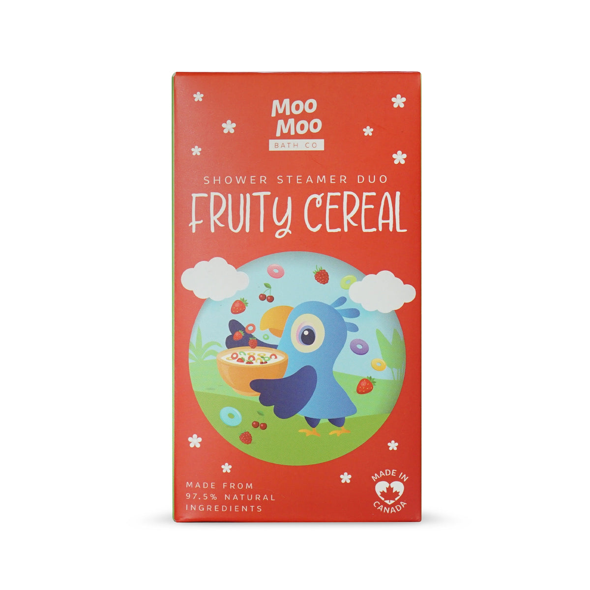 Moo Moo Bath Co Shower Steamers, 7 Scents, 60g-120g - Fruity Cereal / Duo (2 x 60g)