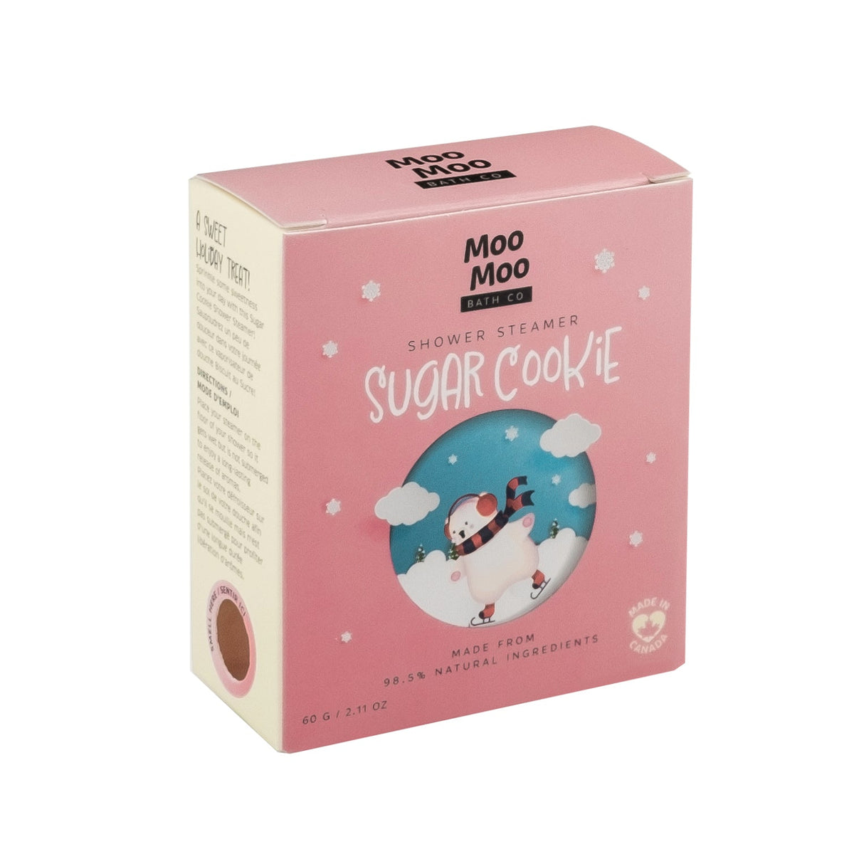 Moo Moo Bath Co Shower Steamers, 7 Scents, 60g-120g - Sugar Cookie / Single (60g)