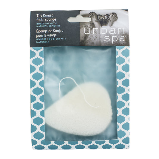 Urban Spa Konjac Facial Sponge, Plant-Based Sponge for Gentle Daily Face Cleansing
