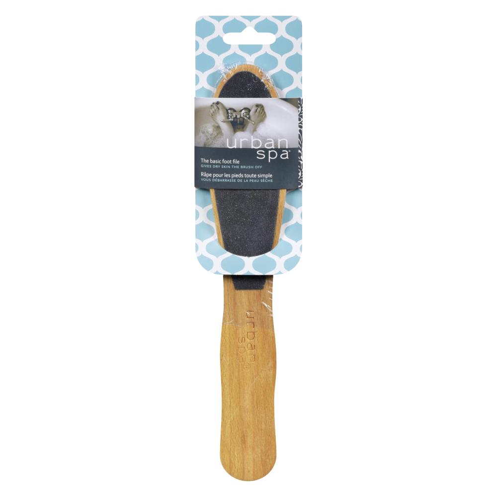 Urban Spa Basic Foot File, Beechwood Foot File for Wet or Dry Use on Rough Skin