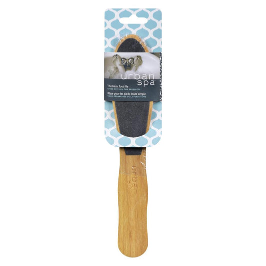 Urban Spa Basic Foot File, Beechwood Foot File for Wet or Dry Use on Rough Skin