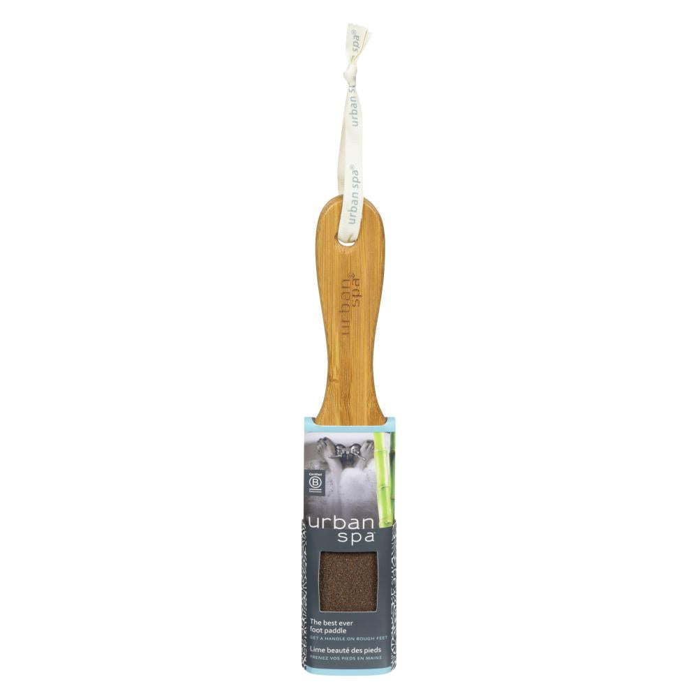 Urban Spa Best-Ever Foot Paddle, Bamboo and Pumice Foot Paddle for a Firm Scrub