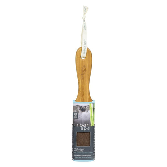 Urban Spa Best-Ever Foot Paddle, Bamboo and Pumice Foot Paddle for a Firm Scrub