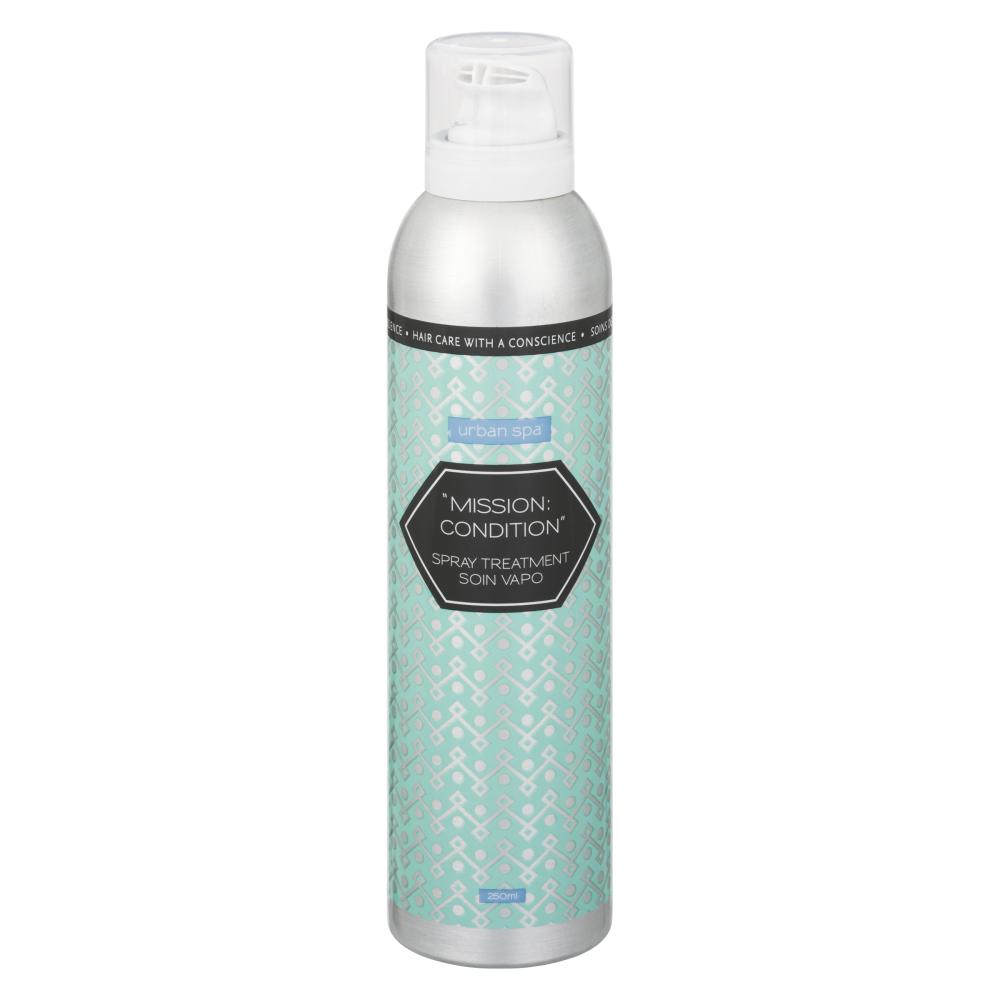 Urban Spa Mission Condition Treatment 200ml, Rinse-Out Conditioning Spray with Panthenol, Oat Protein, Moringa and Bamboo
