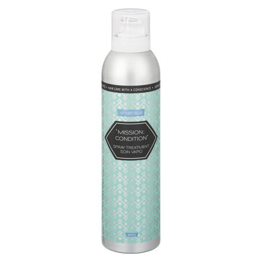 Urban Spa Mission Condition Treatment 200ml, Rinse-Out Conditioning Spray with Panthenol, Oat Protein, Moringa and Bamboo